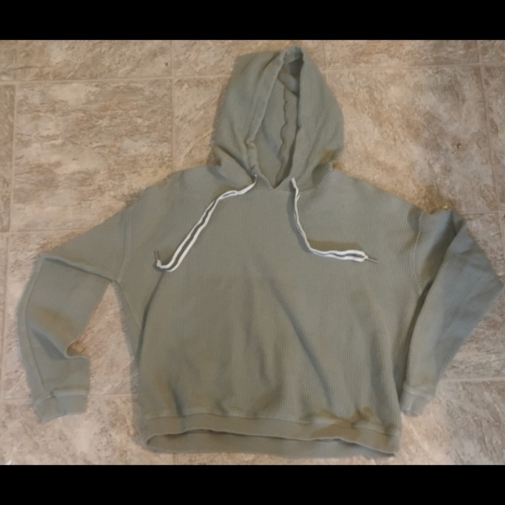 Aerie Sage Hooded Sweater
